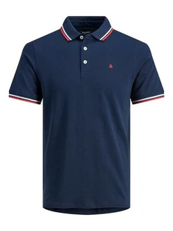 Jack & Jones Poloshirt JJEPAULOS POLO SS NOOS Navy (3613)