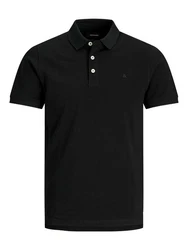 Jack & Jones Poloshirt JJEPAULOS POLO SS NOOS schwarz