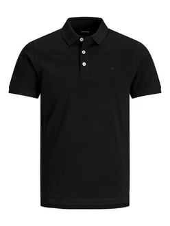 Jack & Jones Poloshirt JJEPAULOS POLO SS NOOS schwarz