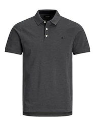 Jack & Jones Poloshirt JJEPAULOS POLO SS NOOS Dunkelgrau (3613)