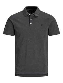 Jack & Jones Poloshirt JJEPAULOS POLO SS NOOS Dunkelgrau (3613)