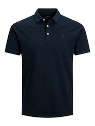 Jack & Jones Poloshirt JJEPAULOS POLO SS NOOS Dunkelblau (3613)