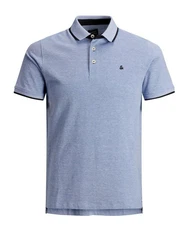 Jack & Jones Poloshirt JJEPAULOS POLO SS NOOS Hellblau (3613)