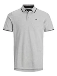 Jack & Jones Poloshirt JJEPAULOS POLO SS NOOS Light Grey Melange