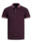 Jack & Jones Poloshirt JJEPAULOS POLO SS NOOS Dunkelrot/Lila/Bordeaux/Dunkelblau