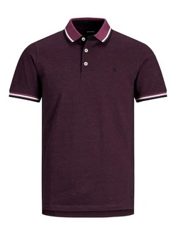 Jack & Jones Poloshirt JJEPAULOS POLO SS NOOS Dunkelrot/Lila/Bordeaux/Dunkelblau Jack & Jones Poloshirt JJEPAULOS POLO SS NOOS Dunkelrot/Lila/Bordeaux/Dunkelblau