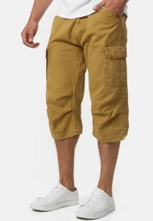Indicode Herren Nicolas Check 3/4 Cargo Shorts 