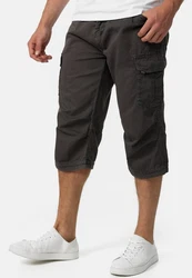 Indicode Herren Nicolas Check 3/4 Cargo Shorts 