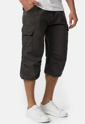 Indicode Herren Nicolas Check 3/4 Cargo Shorts 