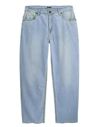 Comfort-fit-Jeans Herren Comfort Fit Jeans LV-503 (Lightblau, 54/30) Stretch mit Elasthan & dicker Naht