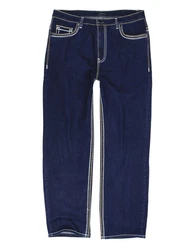 Lavecchia Herren Comfort Fit Jeans LV-503 Dunkelblau/Blau/Creme