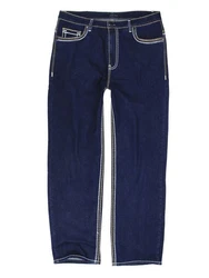 Lavecchia Herren Comfort Fit Jeans LV-503 Dunkelblau/Blau/Creme