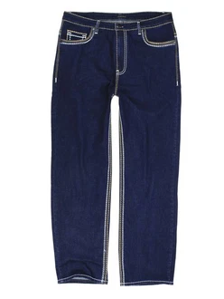 Lavecchia Herren Comfort Fit Jeans LV-503 Dunkelblau/Blau/Creme