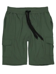 Cargoshorts Herren Sweatshorts Bermuda LV-2011 (Khaki, 8XL) kurze Jogger Sweat Hose
