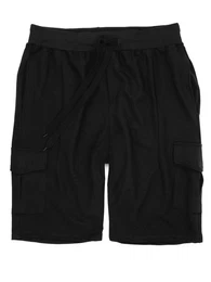 Cargoshorts Herren Sweatshorts Bermuda LV-2011 (Black, 5XL) kurze Jogger Sweat Hose