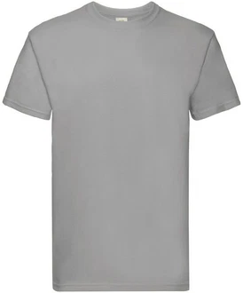 Fruit of the Loom Rundhalsshirt SuperPremiumT Grau/Hellgrau