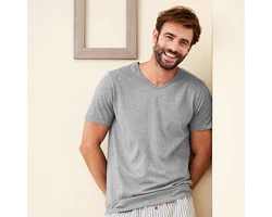 LIVING CRAFTS T-Shirt DEAN Grau/Hellgrau