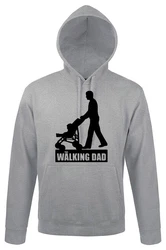 Youth Designz Kapuzenpullover Walking Dad Hoodie Grau
