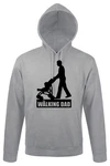 Youth Designz Kapuzenpullover Walking Dad Hoodie Grau