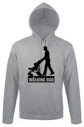 Youth Designz Kapuzenpullover Walking Dad Hoodie Grau