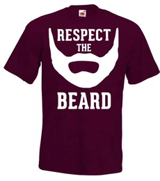T-Shirt RESPECT THE BEARD Herren T-Shirt mit lustigem Spruch