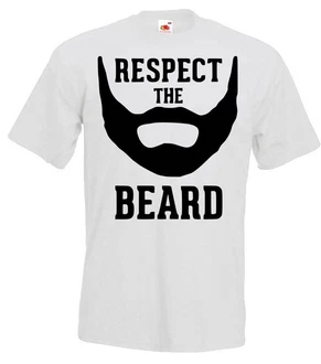 Youth Designz T-Shirt RESPECT THE BEARD Herren T-Shirt Hellblau/Braun/Weiß/Rot Youth Designz T-Shirt RESPECT THE BEARD Herren T-Shirt Hellblau/Braun/Weiß/Rot