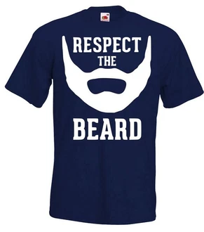 Youth Designz T-Shirt RESPECT THE BEARD Herren T-Shirt Blau/Dunkelblau/Hellblau Youth Designz T-Shirt RESPECT THE BEARD Herren T-Shirt Blau/Dunkelblau/Hellblau