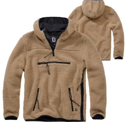 Brandit Teddyfleece Worker Pullover Braun/Beige