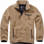 Brandit Strickpullover Troyer Teddyfleece Braun