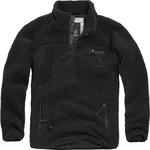 Brandit Strickpullover Troyer Teddyfleece Schwarz