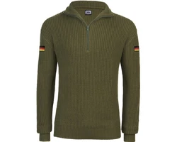 BWuM Strickpullover Troyer Dunkelgrün