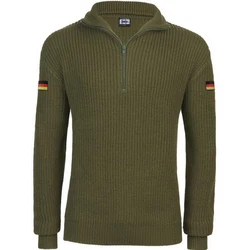 BWuM Strickpullover Troyer Dunkelgrün