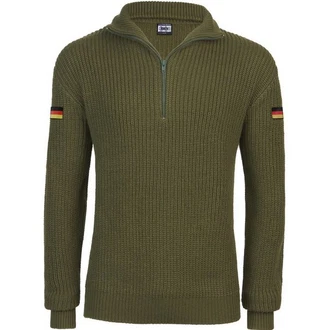 BWuM Strickpullover Troyer Dunkelgrün