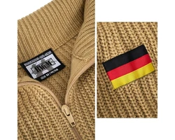 BWuM Strickpullover Troyer Schwarz/Dunkelblau/Braun/Dunkelgrau