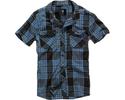 Brandit Roadstar Shirt Kurzarmhemd Blau/Schwarz