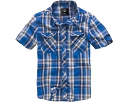 Brandit Roadstar Shirt Kurzarmhemd Blau/Hellblau