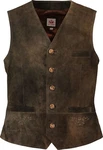 Spieth & Wensky Lederweste Plain Braun/Dunkelbraun/Dunkelgrün/Beige/Grau