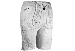 PAULGOS Trachtenhose Herren Jogginghose Design Lederhose Kurz Sweathose Bermuda Shorts (JOK5) JOK5