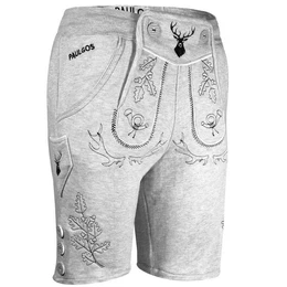 Trachtenhose Herren Jogginghose Design Lederhose Kurz Sweathose Bermuda Shorts JOK5