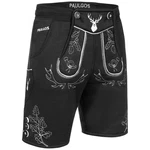 PAULGOS Trachtenhose Herren Jogginghose Design Lederhose Kurz Sweathose Bermuda Shorts (JOK5) JOK5