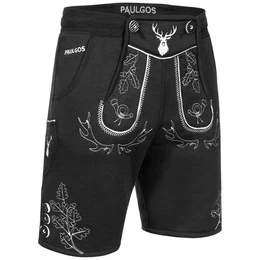 Trachtenhose Herren Jogginghose Design Lederhose Kurz Sweathose Bermuda Shorts JOK5