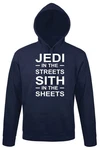 Youth Designz Kapuzenpullover Jedi Hoodie mit Sci-Fi Spruch Schwarz/Blau