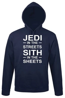 Youth Designz Kapuzenpullover Jedi Hoodie mit Sci-Fi Spruch Schwarz/Blau