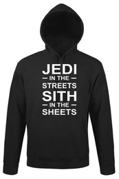 Kapuzenpullover Jedi in The Streets Herren Hoodie Pullover mit lustigem Sci-Fi Spruch