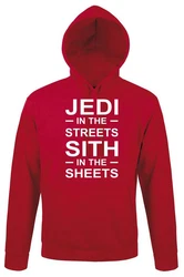 Youth Designz Kapuzenpullover Jedi Hoodie mit Sci-Fi Spruch Dunkelrot/Rot/Schwarz