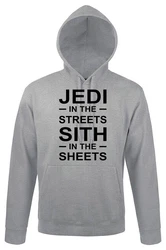Youth Designz Kapuzenpullover Jedi Hoodie mit Sci-Fi Spruch Schwarz/Hellgrau