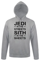 Youth Designz Kapuzenpullover Jedi Hoodie mit Sci-Fi Spruch Schwarz/Hellgrau