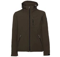 Killtec Funktionsjacke Softshelljacke mit Kapuze Dunkelgrün/Khaki
