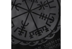 Neverless Tanktop Herren Vegvisir Runenkompass Mythologie Schwarz/Rot/Dunkelblau