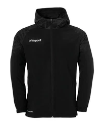 uhlsport Sweatjacke Goal 25 Evo Woven Kapuzenjacke Dunkelrot/Schwarz/Gelb/Hellblau/Weiß